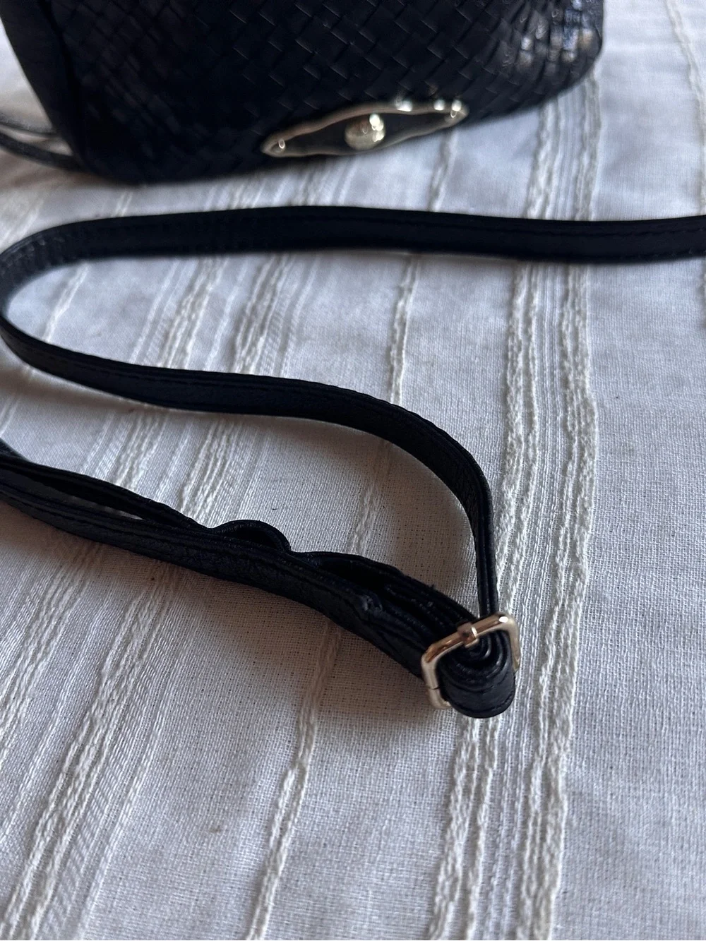 ELLIOTT LUCA Woven Leather Mini Crossbody Bag - Picture 8 of 13